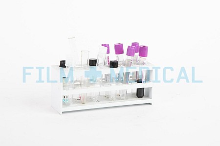 Sample Rack With Test Tubes
